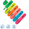 Набор текстовыделителей Kores BRIGHT LINER PLUS,ск нак,0,5-5мм,6цв