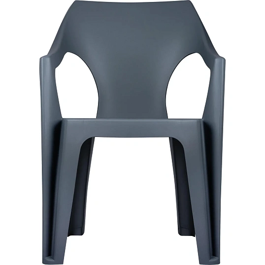 Кресло PR_Decorona DeForma 550x535x785 мм графитовый шторм