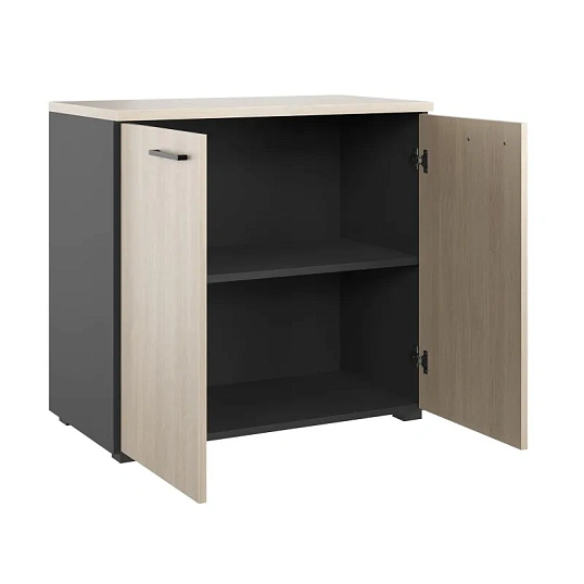 Стеллаж для документов низкий К-Loft 241H004 выс 738 дуб скандин./графит