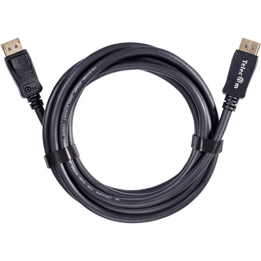 Кабель DP-DP соединительный 1.4V 8K@60Hz  3м , Econom, Telecom (TCG745C-3M)