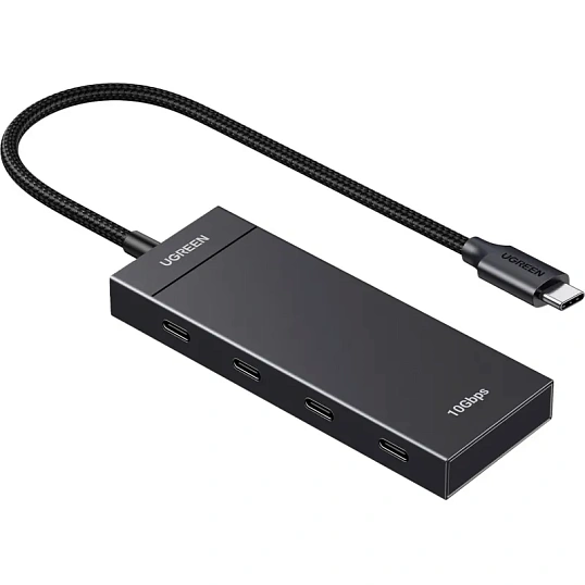 Разветвитель USB UGREEN CM806 (35584) USB-C to 4xUSB-C Хаб безPD черный