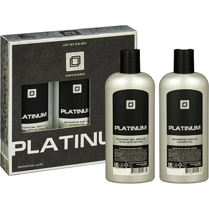 Подарочный набор 401 PLATINUM (Шампунь 250 + Гель д/душа 250)  МУЖСКОЙ