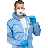 Комбинезон одноразовый защитный с капюшон SafeGard76 синий р-р XXL (ESB428)