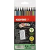 Карандаши цветные Kores Kolores Metallic Style 12шт трехгр пласт кор 93316