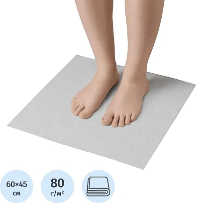 Коврик спанбонд 80 г/кв.м 45х60 см 100 шт./уп (00-256)