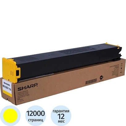 Тонер-картридж Sharp MX61GTYB жел. для Sphinx MX2630N
