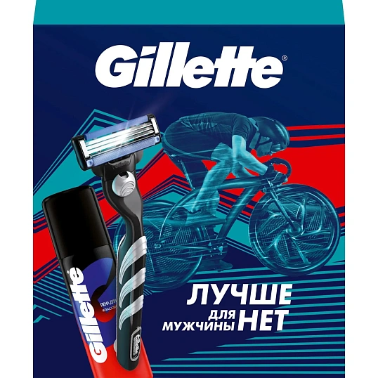 Подарочный набор GILLETTE MACH3 бритва 1смен кас+Пена д/бритья классич 50мл