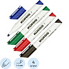 Набор маркеров для белых досок KORES 3мм 4шт/уп '20843