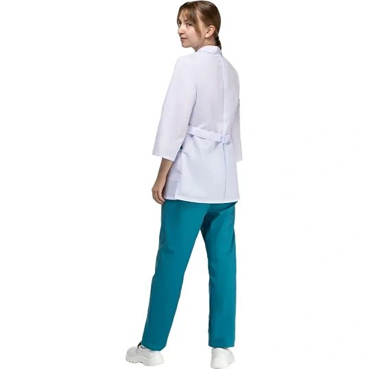 Костюм для медицинского персонала м01-КБР жен. цв.бел/бир (р.52-54) 158-164