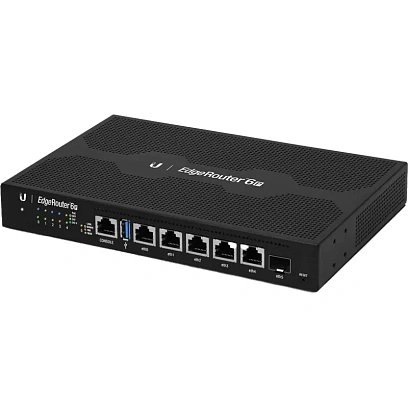 Маршрутизатор Ubiquiti 6P [ER-6P] Ubiquiti 4 ядра (1ГГц), 5х1G RJ45, 1х SFP