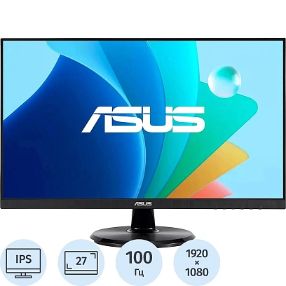 Монитор ASUS 90LM06H1-B04370(VA27DQFR)27/FHD/IPS/100Hz/250cd/1m/HDMI/DP/VGA