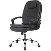 Кресло VB_EChair 668 TPU/SL черный экокожа крестов.металл хром