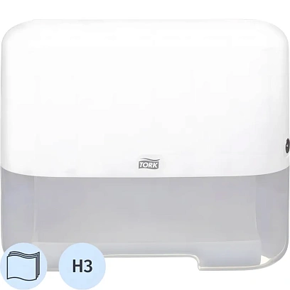 Диспенсер для полотенец лист.Tork Mini Singlefold H3 ZZ/С 553100 белый