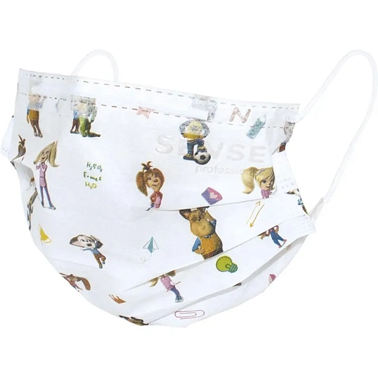 Маска медицинская 3-х сл., Sense charisma, БАРБОСКИНЫ, картон 50шт/уп