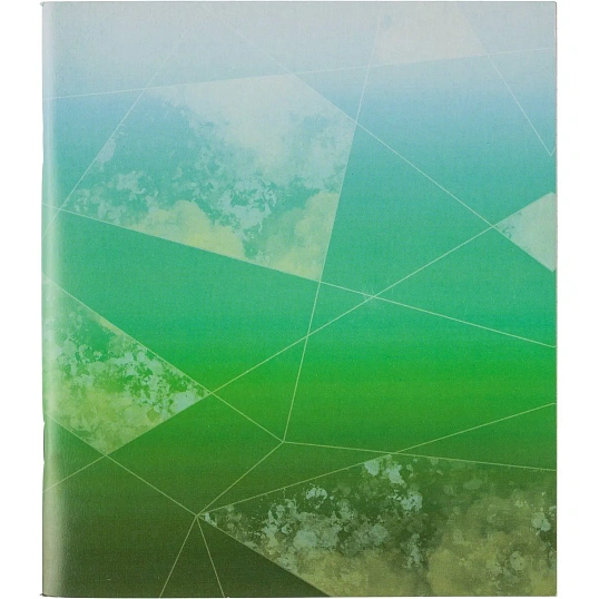 Тетрадь общая А5,48л,кл,скоб,офсет-2 Ice зелен/синий