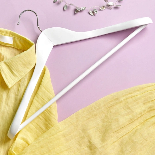 Вешалка-плечики WW_LH031-W/CU9632M-W дерев,перек,анат,р48-50 бел