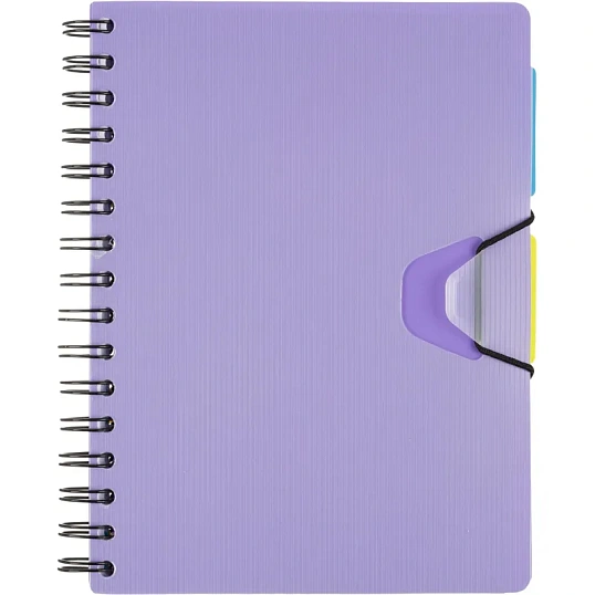 Ежедневник недатированный Bright Colours на спирали, А5, 272 стр, СИРЕНЕВЫЙ