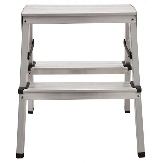 Стремянка  алюминиевая  2-х сторонняя. 2 ступени. серия 112 (1120202)