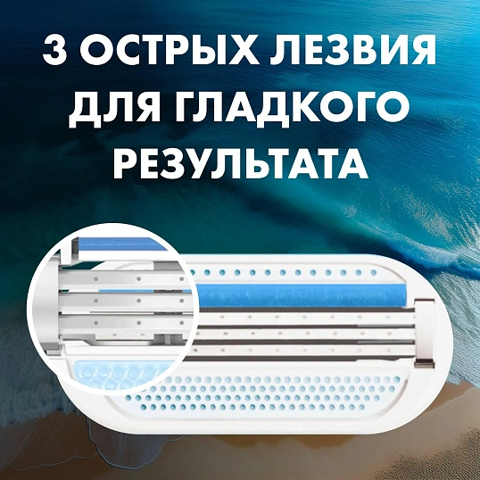 Подарочный набор Gillette Venus Бритв 1сменКас+Гель д/брит жен д/чувКож75мл