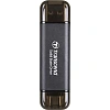 Портативный SSD Transcend 2Tb, USB 10Gbps, Type-C/Type-A, Черный