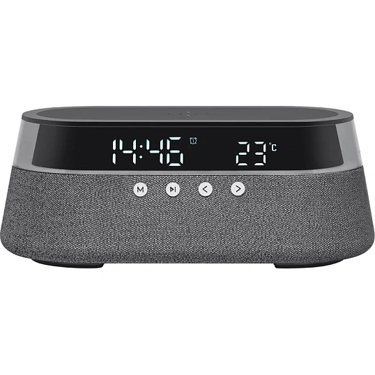 Акустическая система BBK BTA1212, 10Вт, LED, часы, б/п зарядка, черный