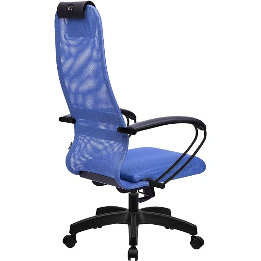 Кресло MT_EChair SU-B-8 сетка/ткань синий подл.130/осн.001