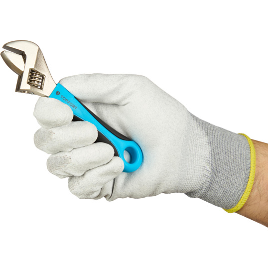 Перчатки защитные TOPFORT Ant PU антистат.нейлон/карбон.нить с ПУ р.11