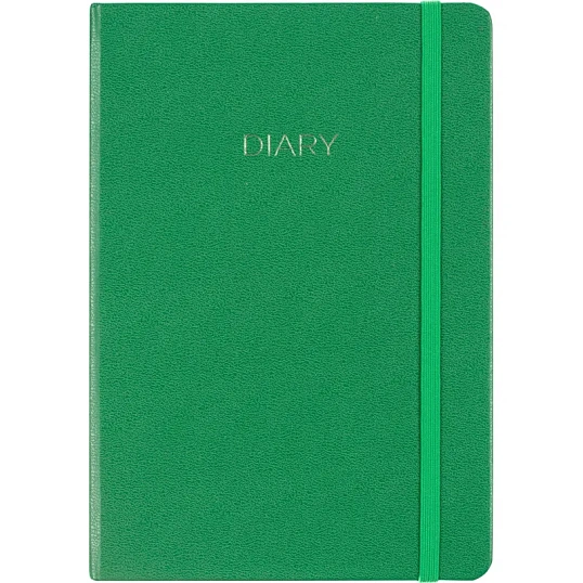 Ежедневник недатированный зеленый, А5 136 л., Diary, ATTACHE
