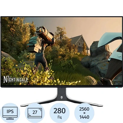 Монитор Dell 27 GAMING Alienware AW2723DF,2560x1440,IPS,280Гц,HDMI,DP,ч/бел