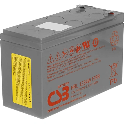 Батарея для ИБП CSB серия HRL, HRL1234W F2 FR, 12В/8.5Ач