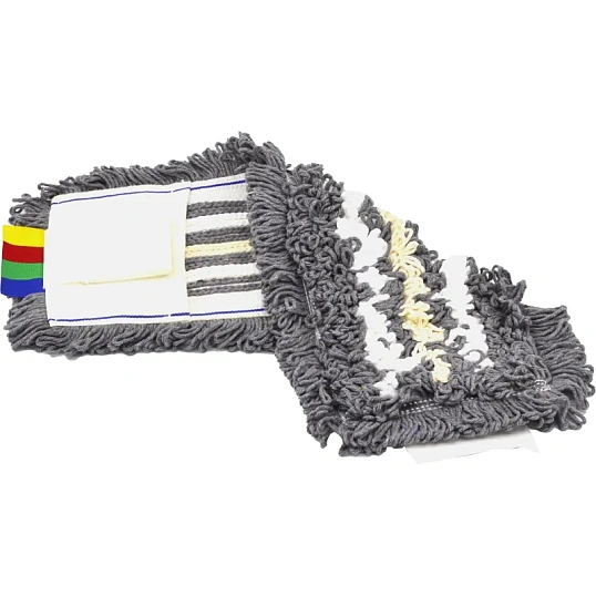 Насадка МОП плоский 40х14 см, хб+серая виск+микроф, ухо+карм, лайт AS3723