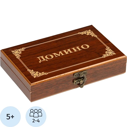Настольная игра Домино классическое 'Подарочное', 28 штук, 1267610