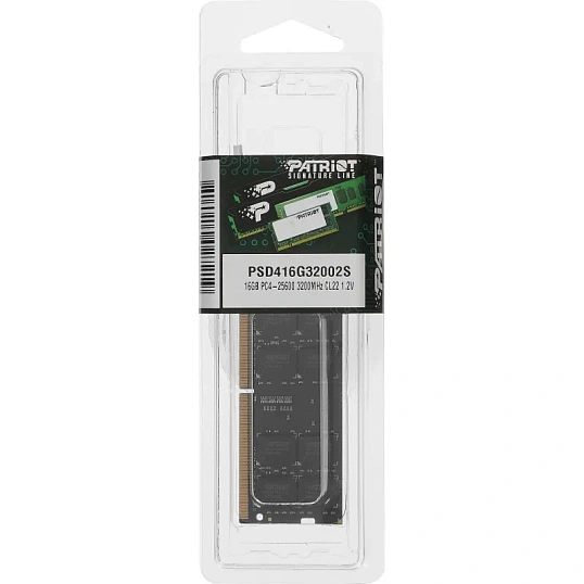 Модуль памяти Patriot DDR4 SO-DIMM 16GB 3200Мгц CL22 (PSD416G32002S)
