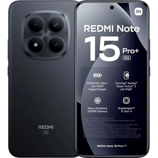 Смартфон Xiaomi Redmi Note 15 Pro + 5G RU 12+512 Black