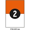Этикетки самоклеящиеся 210х148,5мм, 2шт на лист А4, 100л/уп