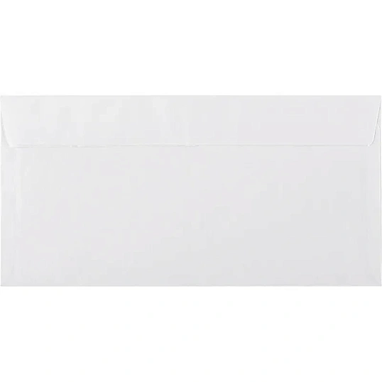 Конверт белый E65стрип 110х220 80г КОМУС 50 шт/уп
