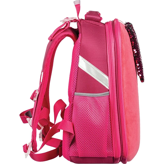 Ранец Basic Bunny ярко-розовый, 2 отд., эргоном. спинка     