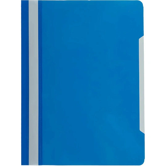 Скоросшиватель пластиковый A4 100/120, синий, 10шт/уп