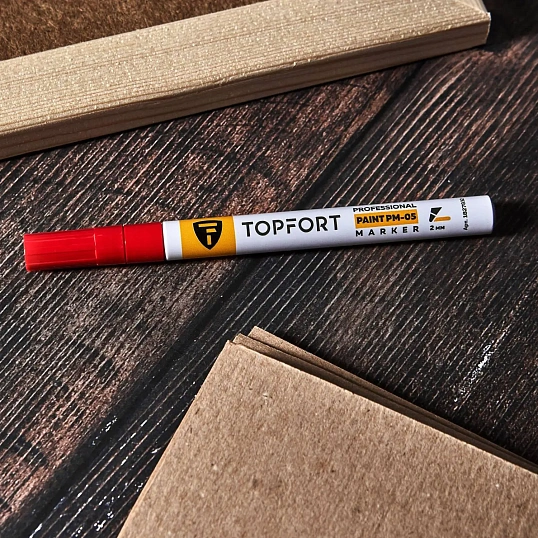 Маркер лаковый Topfort Paint 2 мм красный