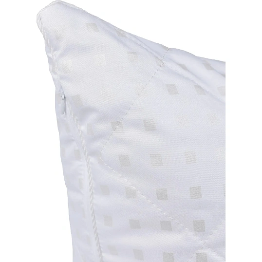 Подушка 70х70, стеган,(иск.лебяжий пух/тикПЭ), бел. Шашечки, 2 шт/уп