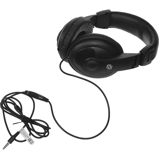 Наушники Оклик (HP-M211VB) HP-M211V, мониторные, 1.8м черный проводные