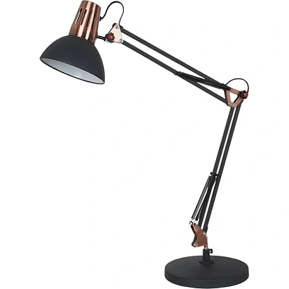 Светильник Camelion KD-431A С62 черный + медь, 40