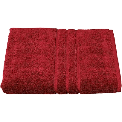 Полотенце махровое Luscan/бордюр 450г/м2, 70х140, бордо