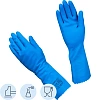 Перчатки защитные латекс КЩС Gward SL1 цв.синий р.7 (12 пар/уп)