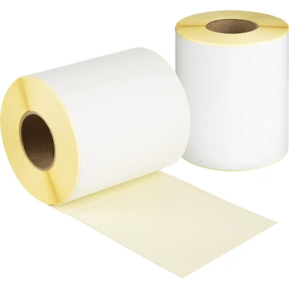 Термотрансферные этикетки ПГЛ 100х150, 250 шт/рул, вт.40, 3 шт/уп (спайка)