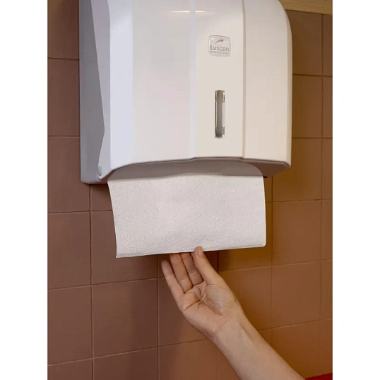 Полотенца бумажные д/дисп. Luscan Professional Vслож 2сл белцел200л18пач/уп