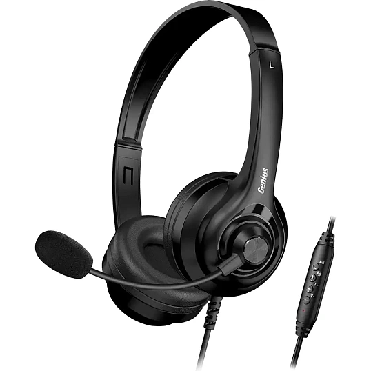 Гарнитура проводная USB Genius HS-235U черный 31710036400