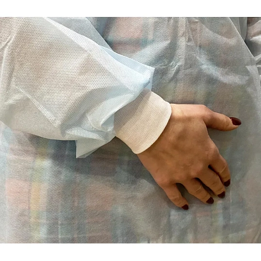 Халат хирург. стер, рук.манж, дл.140 см, р.50-52, пл.25, смс, 1шт