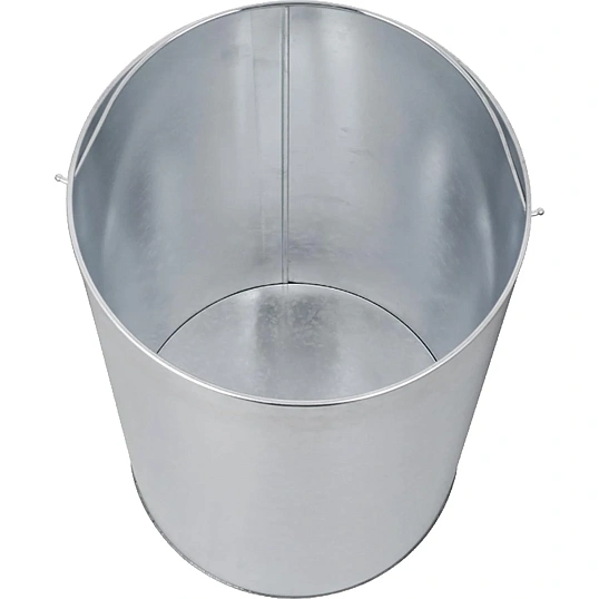 Контейнер для мусора (корзина) Luscan Prof 50л,матов.сталь с кругл.крышкой