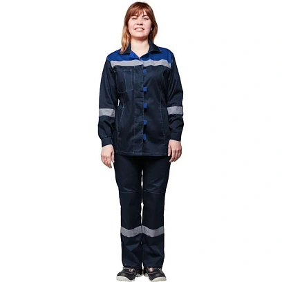 Костюм летний жен. л20-КБР син/вас (р.40-42) 170-176 (Арсенал-СП)